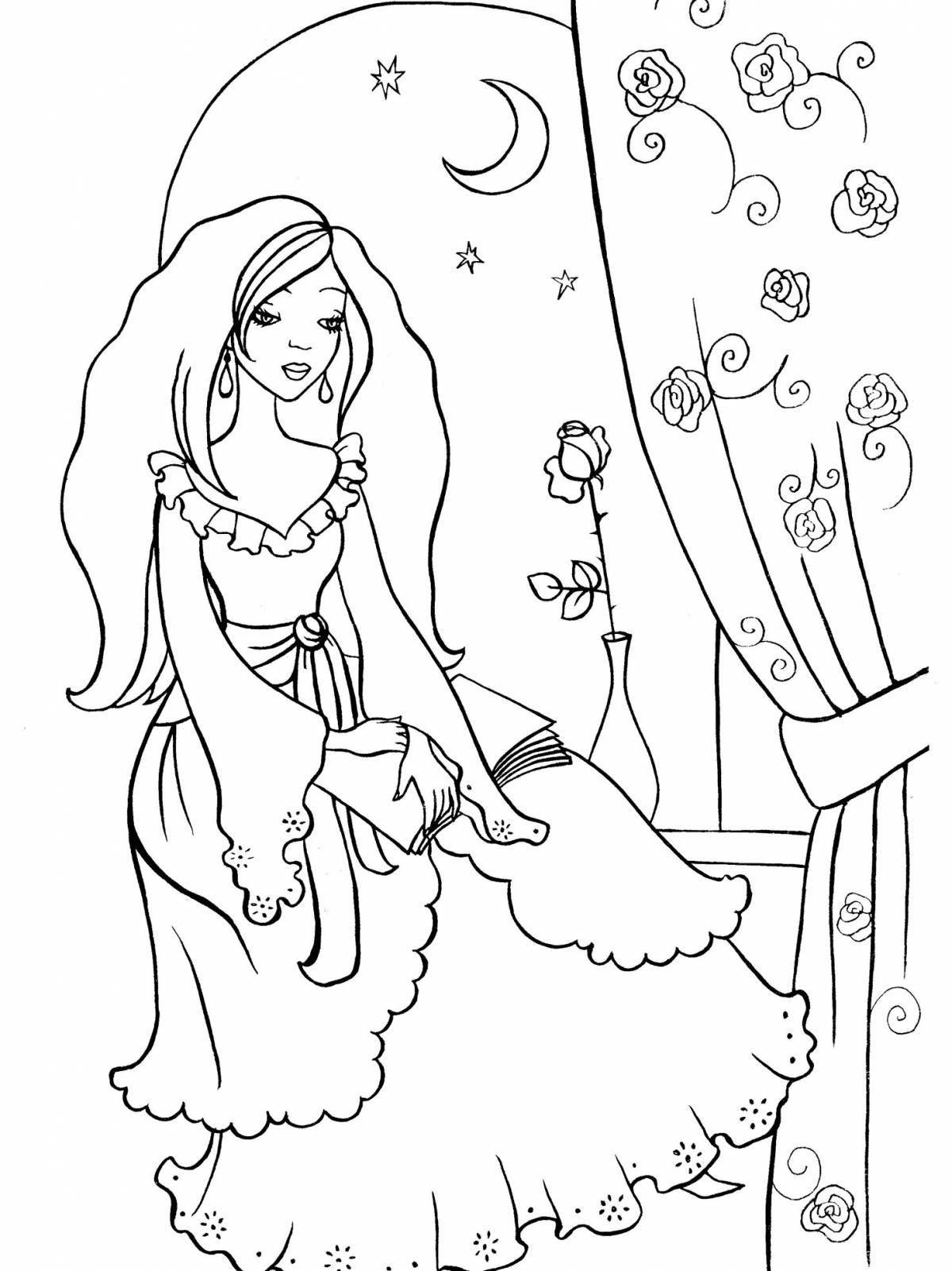 Delightful coloring princess nesmeyana
