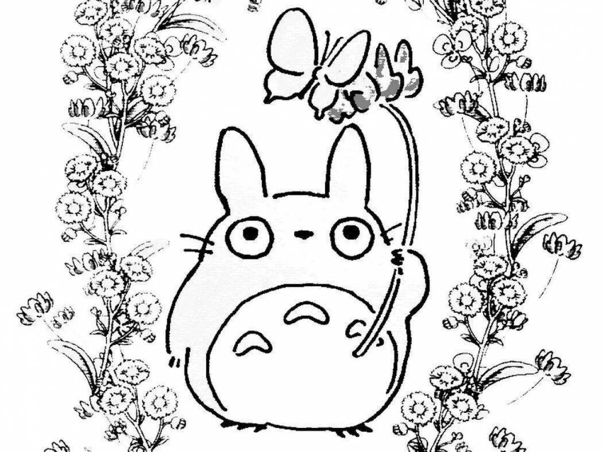 Coloring book shining Hayao Miyazaki