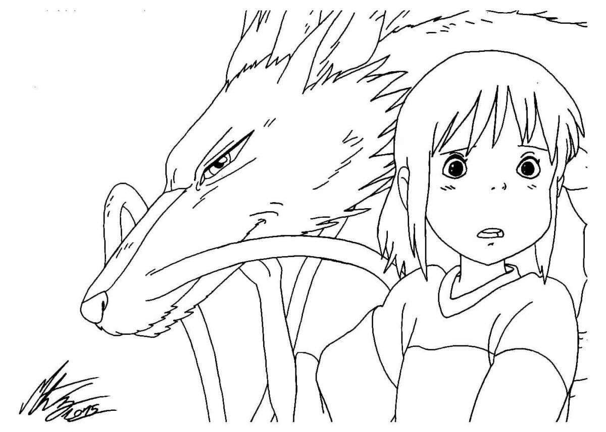 Great hayao miyazaki coloring book