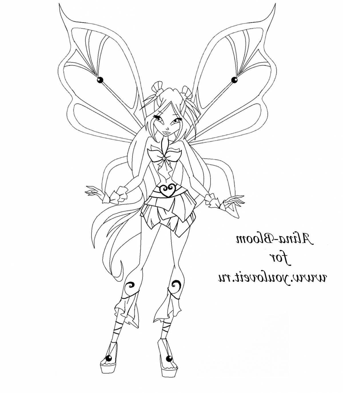 Great winx mythix coloring book