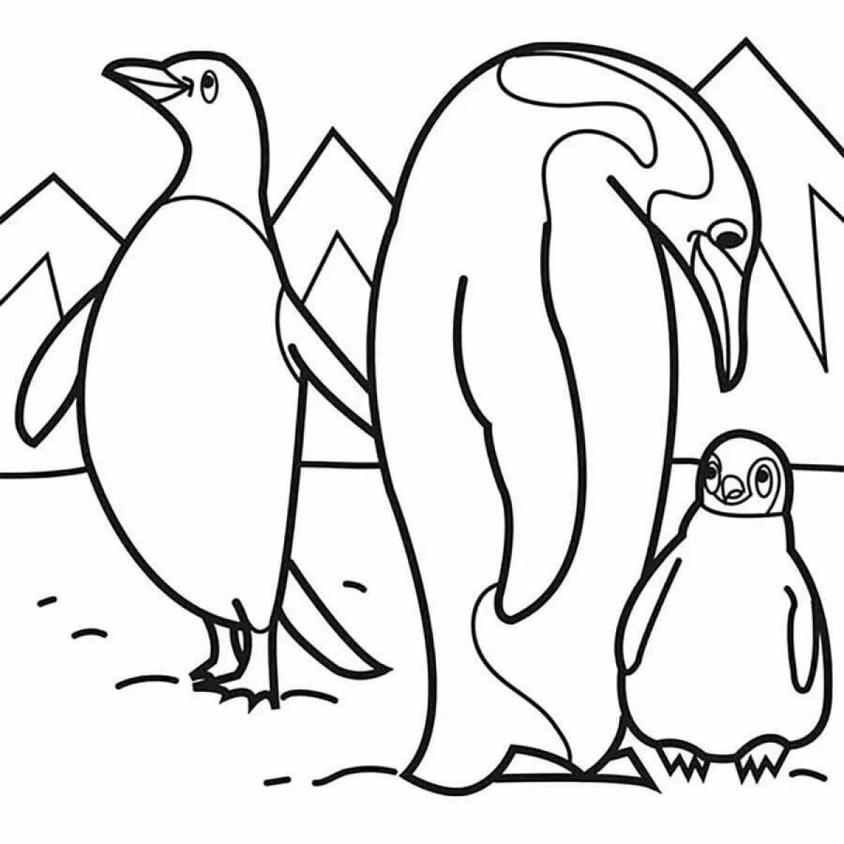 Wonderful northern animals coloring pages for kids