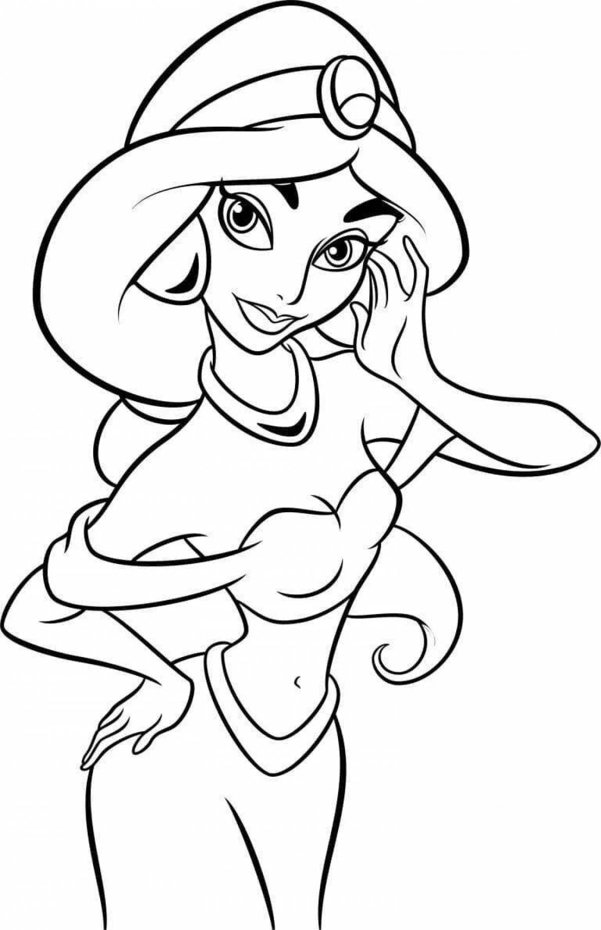 Charming jasmine coloring book