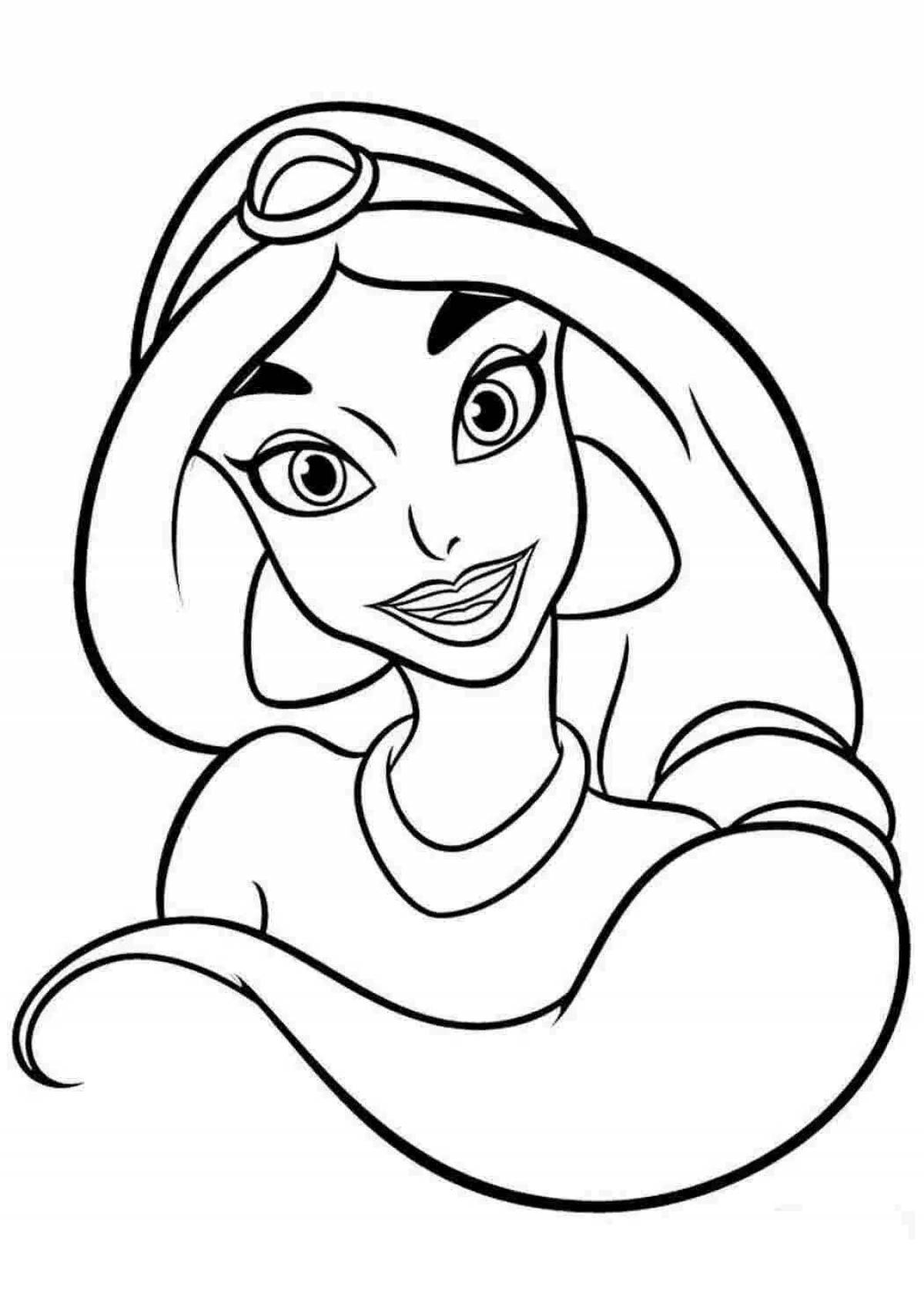 Раскраска сияющий жасмин