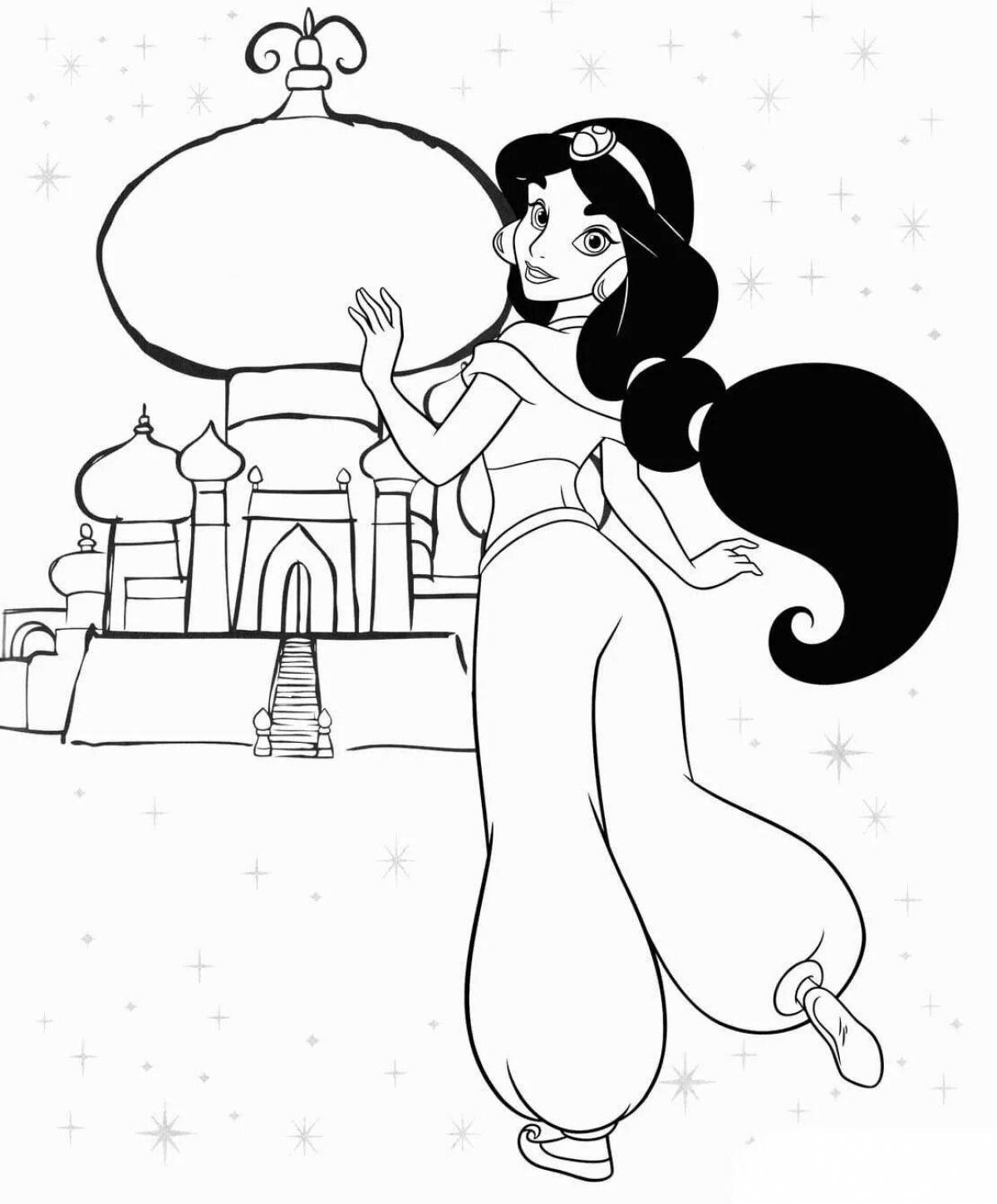 Sweet jasmine coloring page