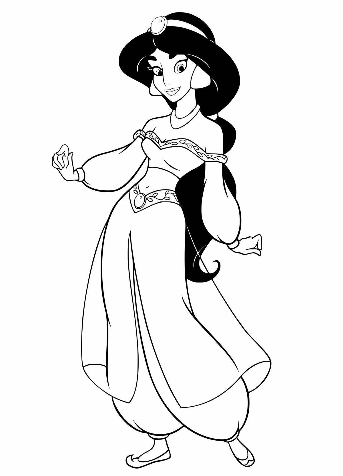 Fancy coloring jasmine