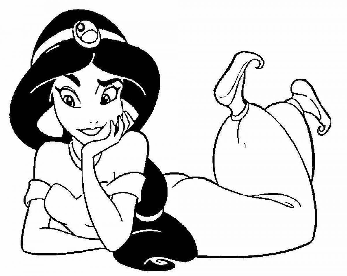 Jasmine magic coloring book