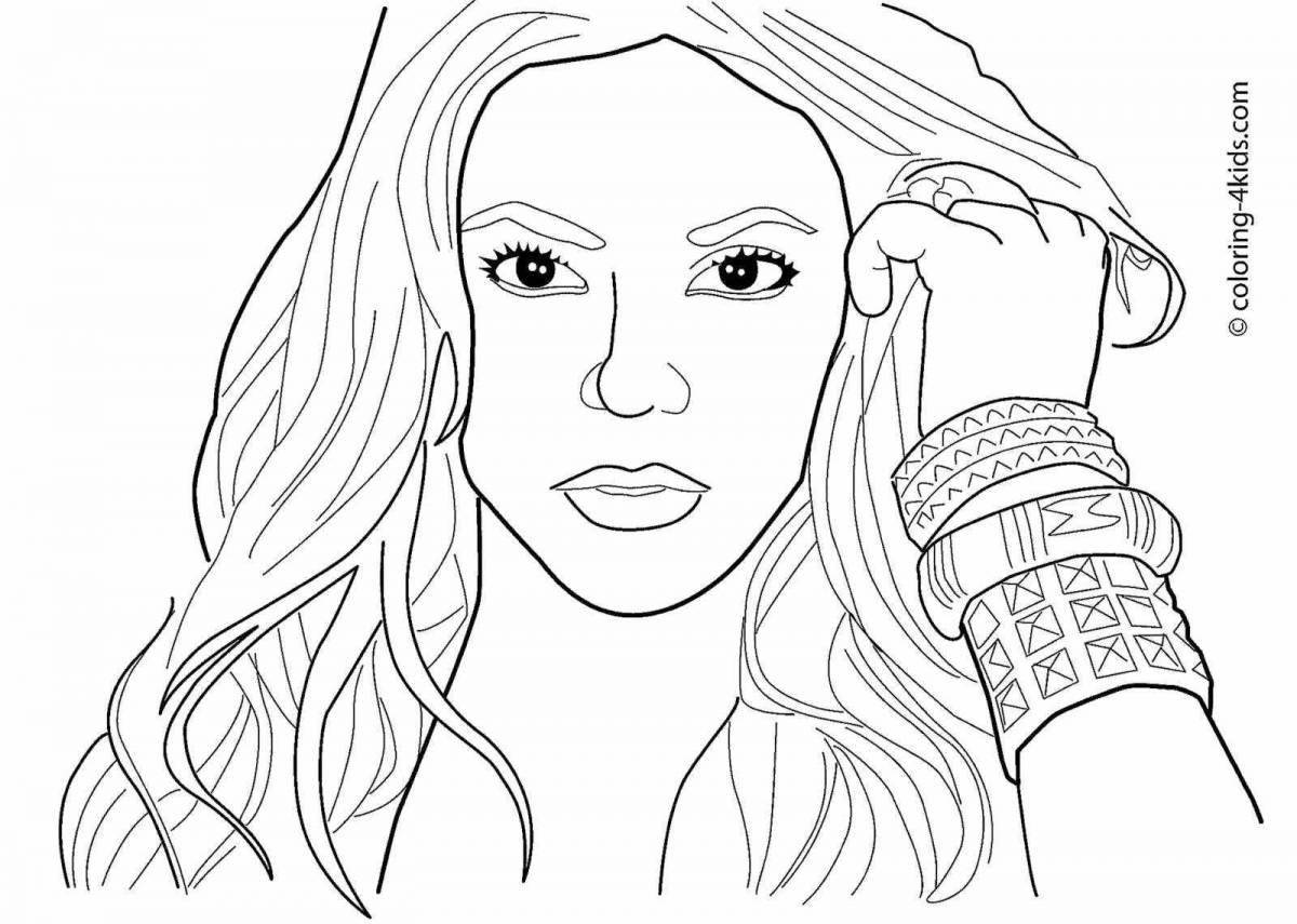 Miss nicole glowing coloring book