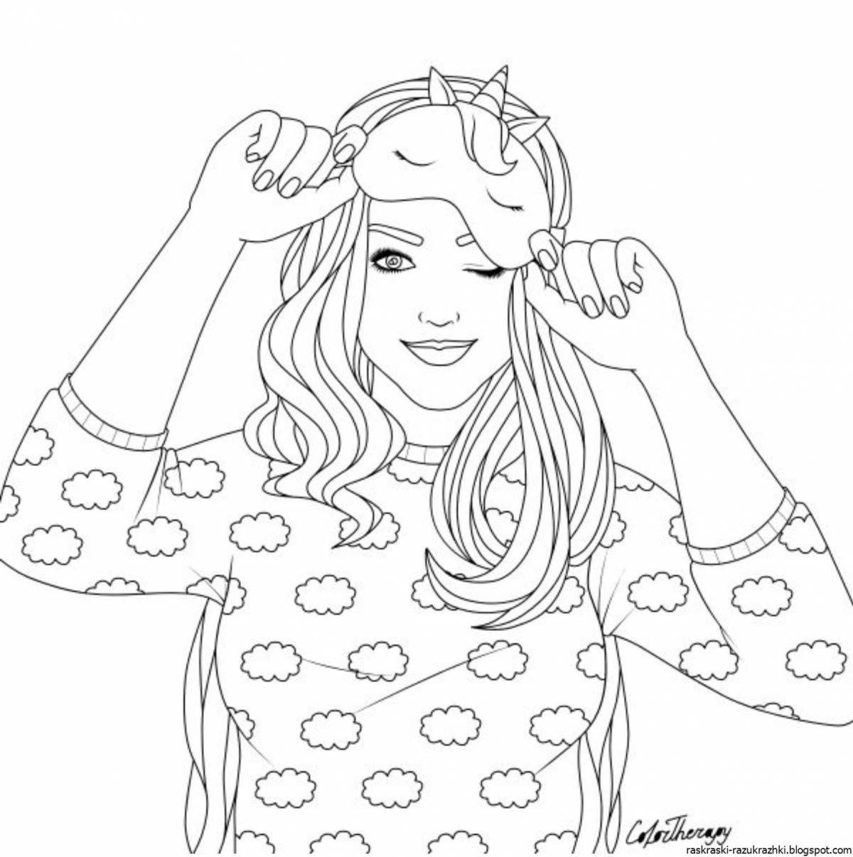 Miss nicole coloring pages