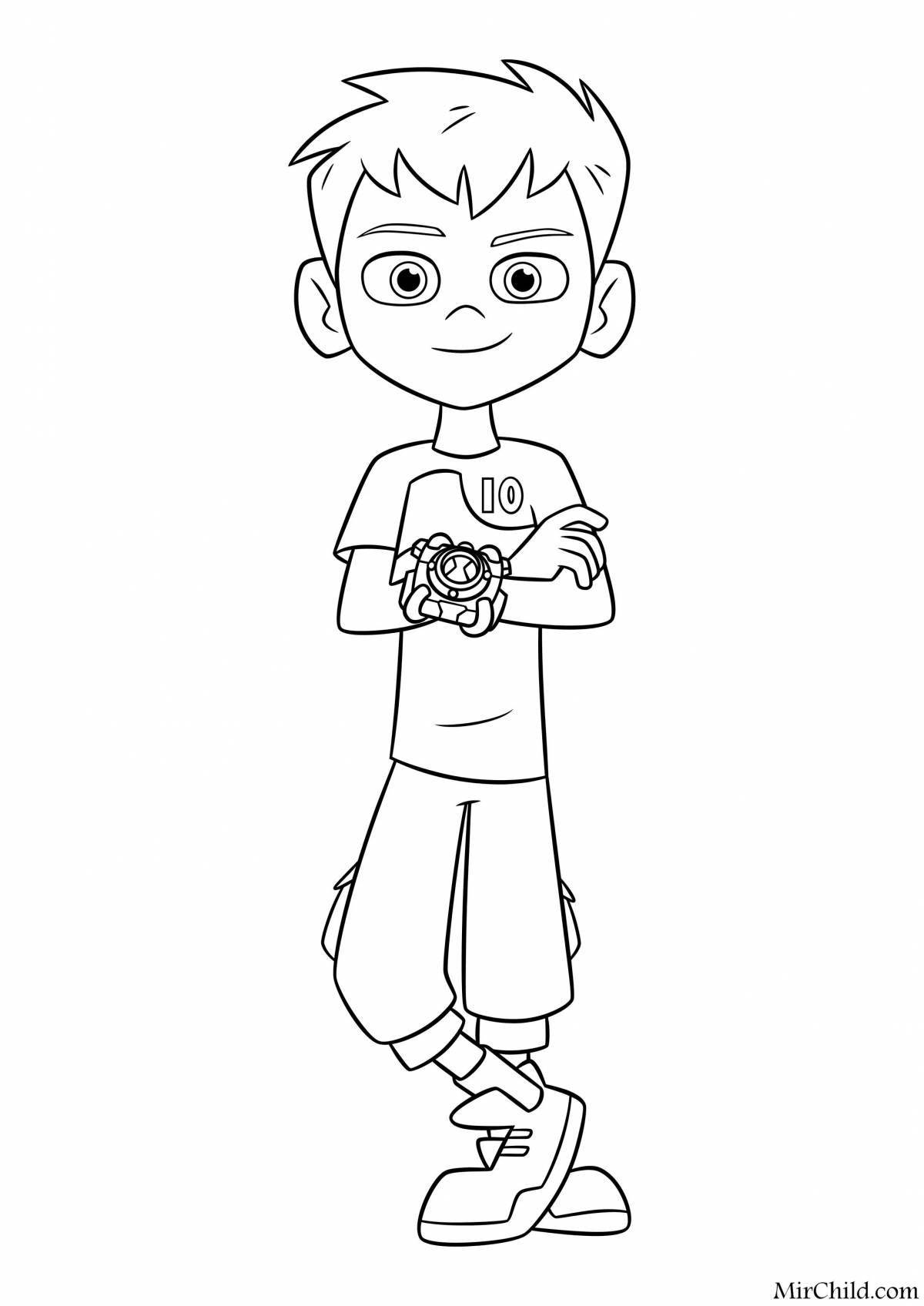 Playful Vlad coloring pages for kids