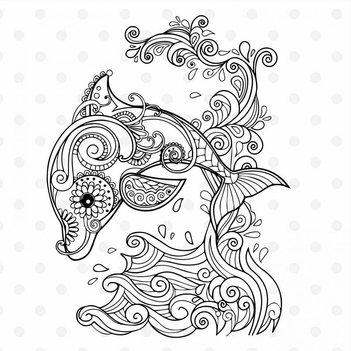 Tempting coloring pages magical patterns