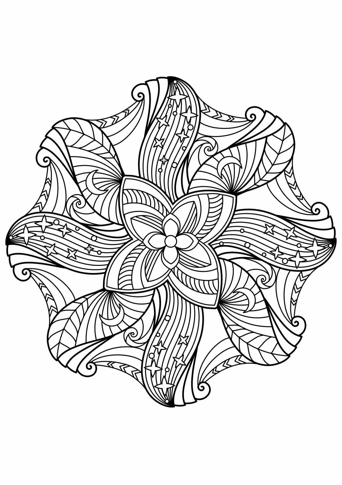 Exotic coloring pages magic patterns
