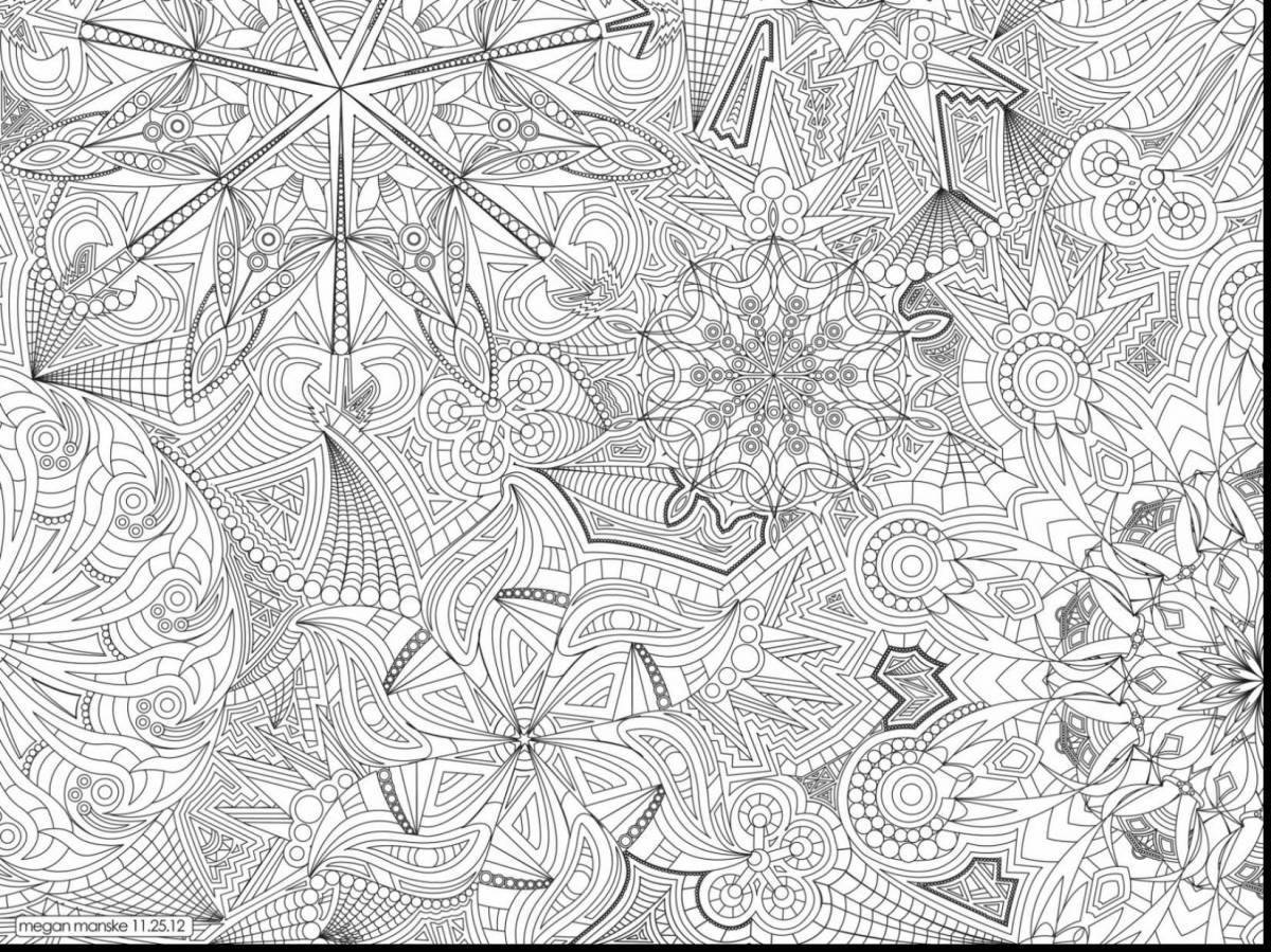 Magic patterns exalted coloring page