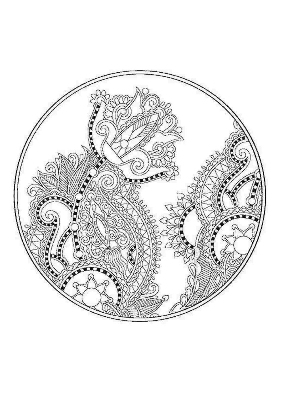 Coloring pages magical patterns