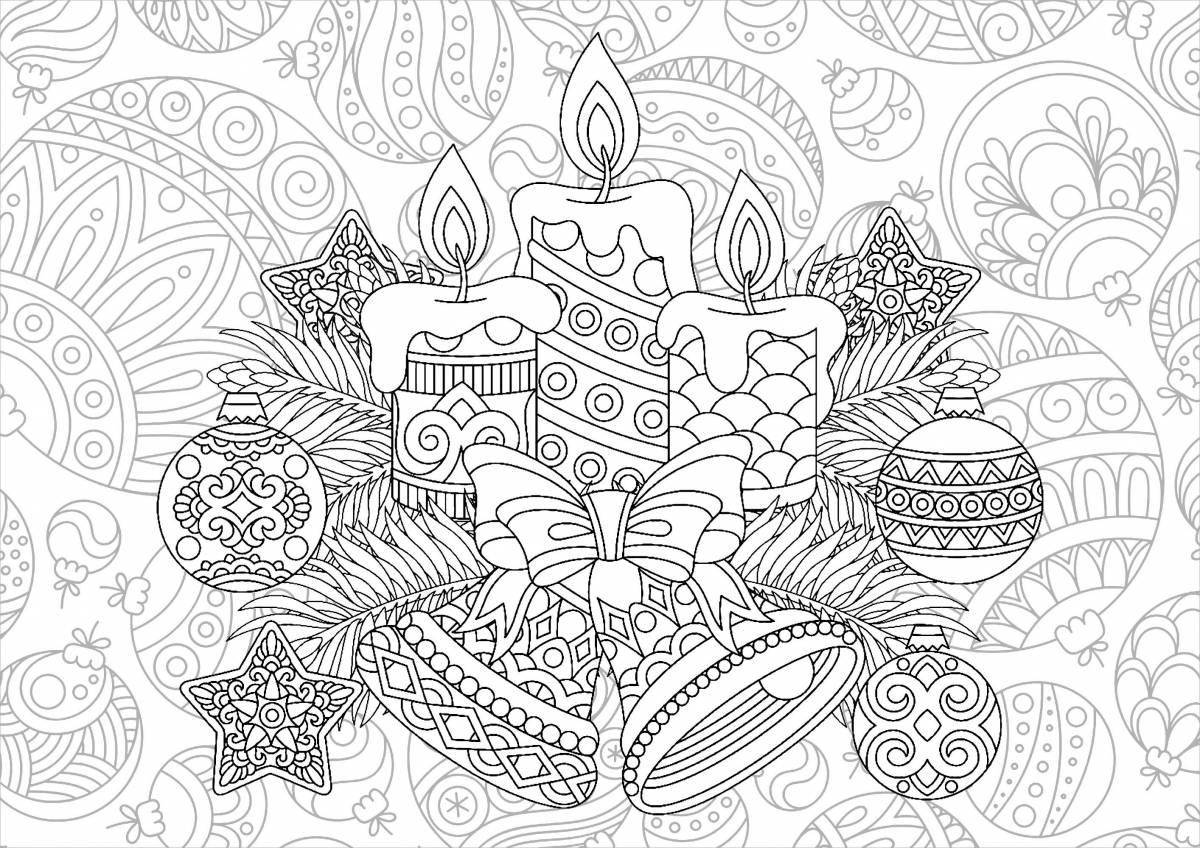 Fascinating winter coloring book