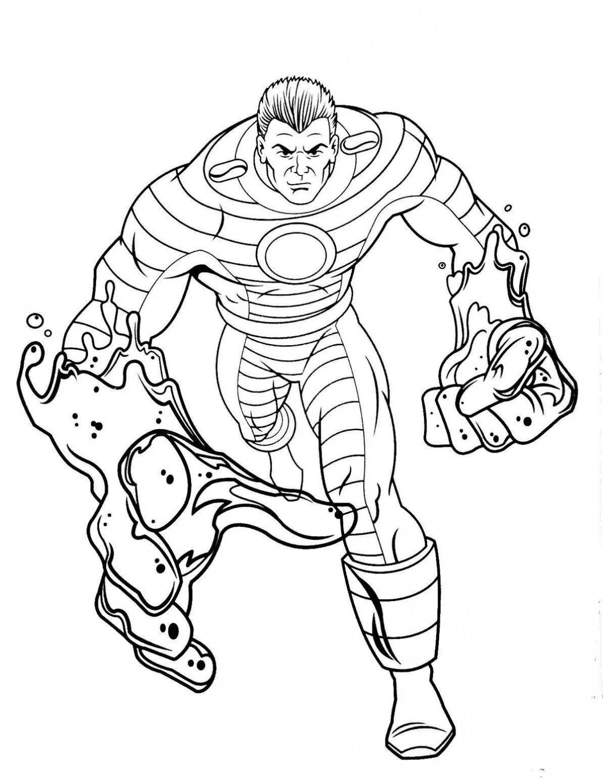 Exciting marvel villains coloring book