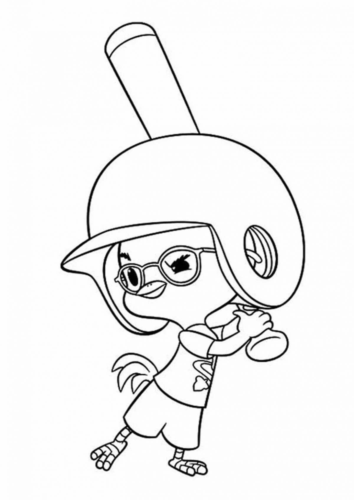 Joyful bold chickens