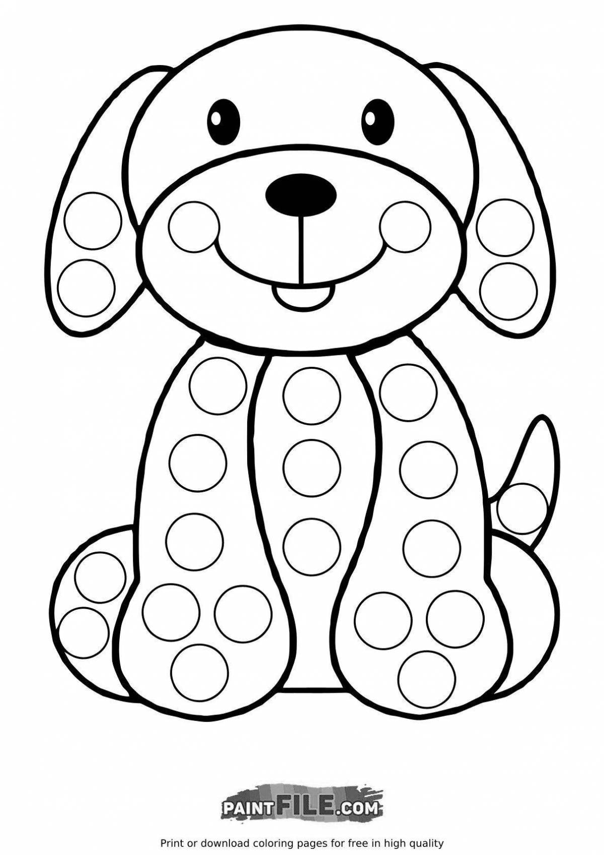 Coloring page with stylish DIY patterns
