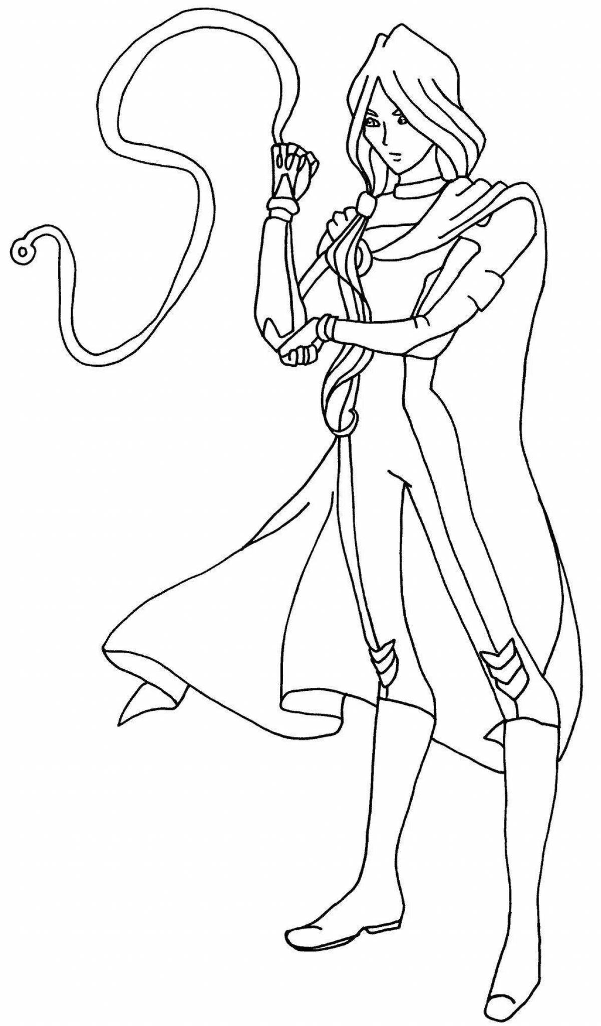 Photo Radiant coloring winx specialists