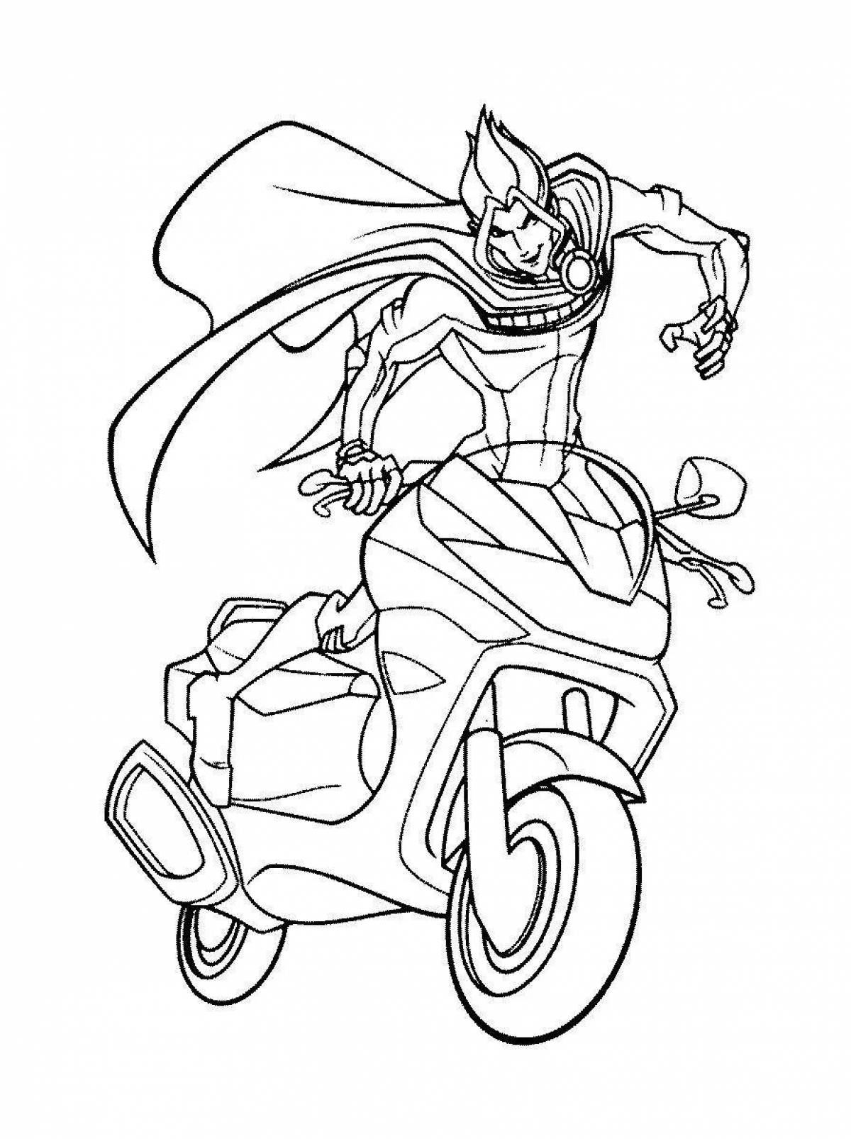 Photo Elegant coloring Winx specialists