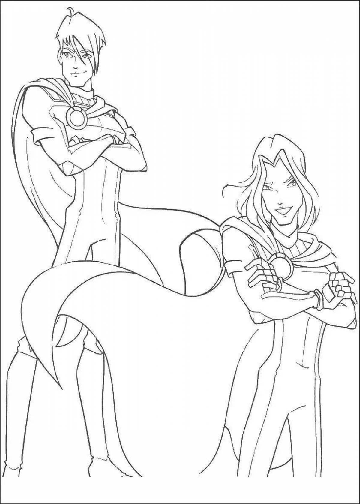 Photo Inviting coloring Winx specialists