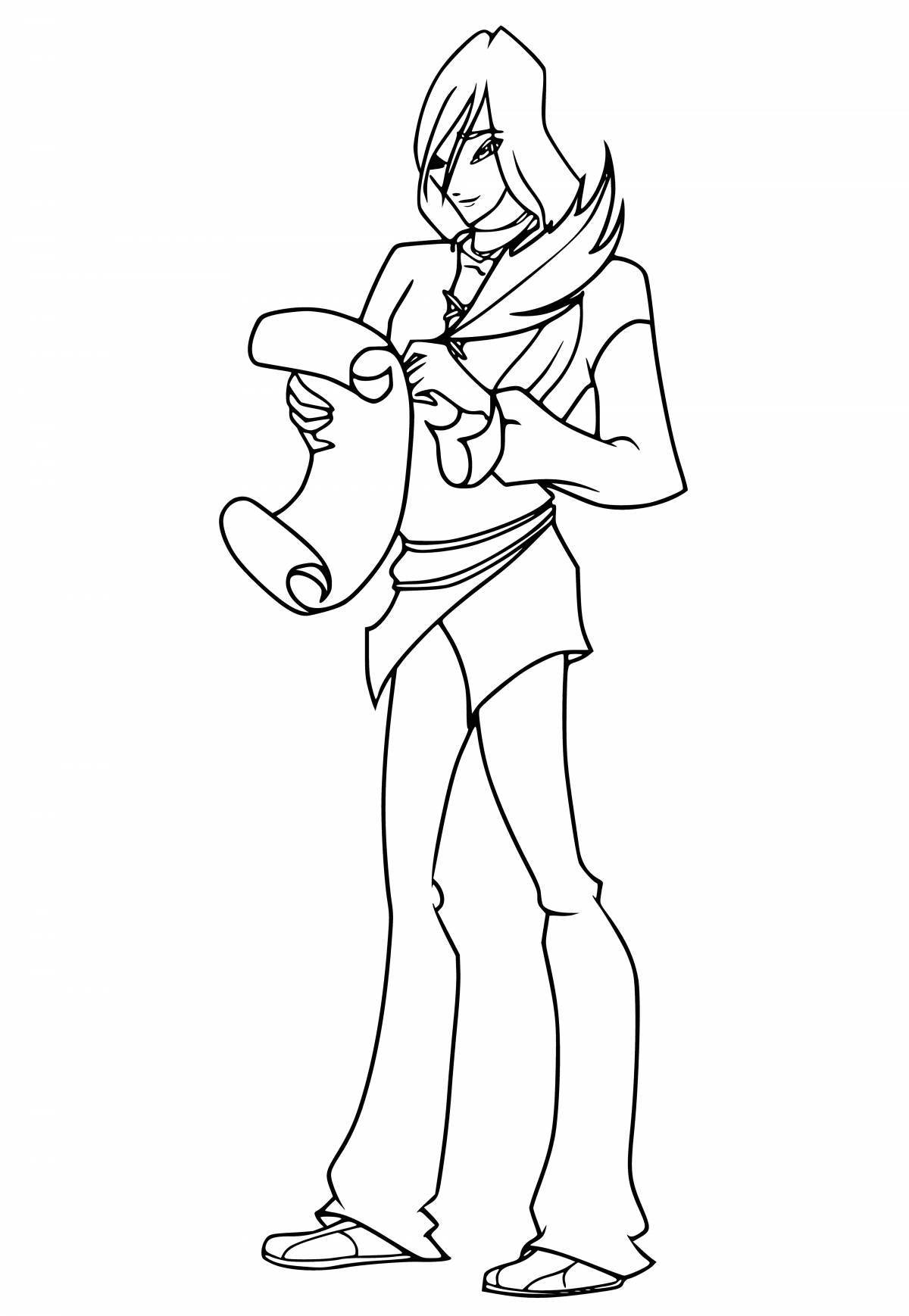 Photo Bright coloring winx specialists