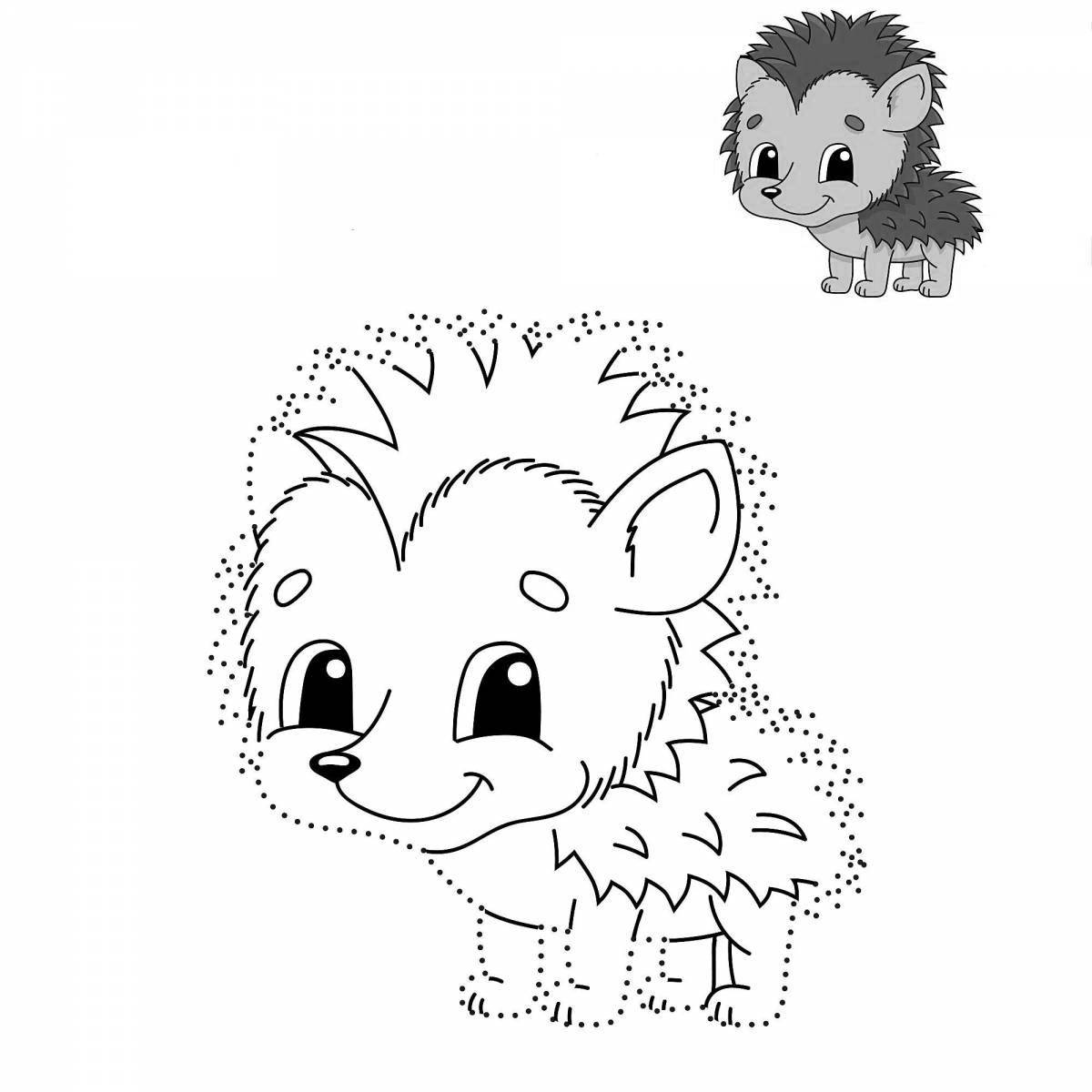 Shine hedgehog coloring book