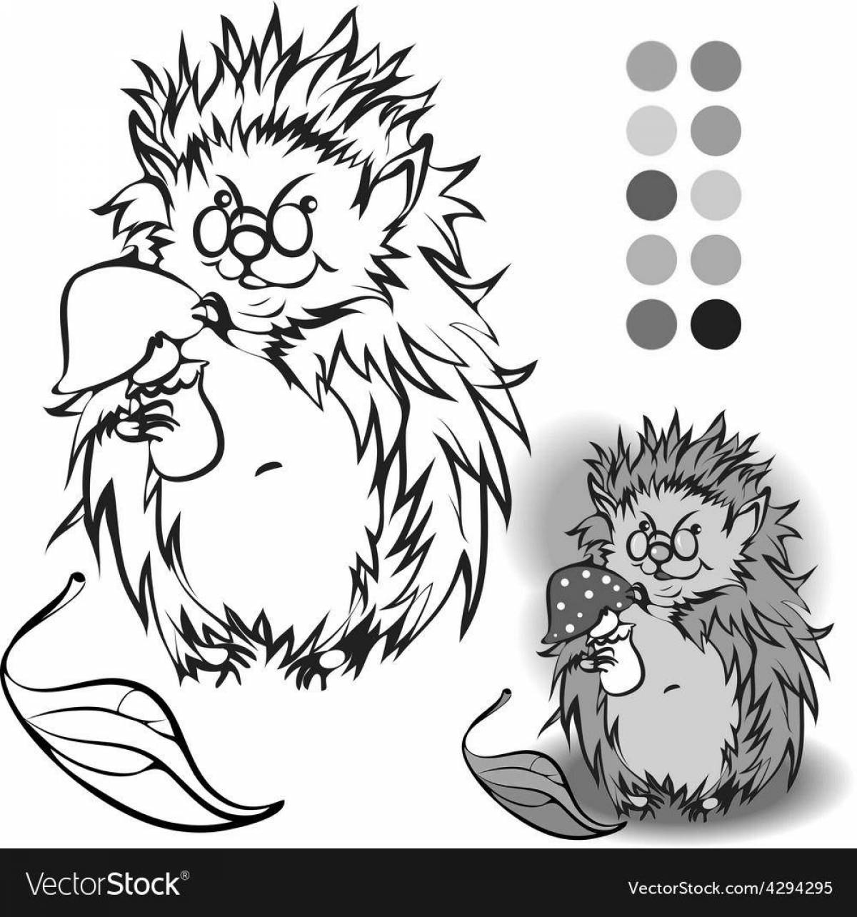 Colored hedgehog #11