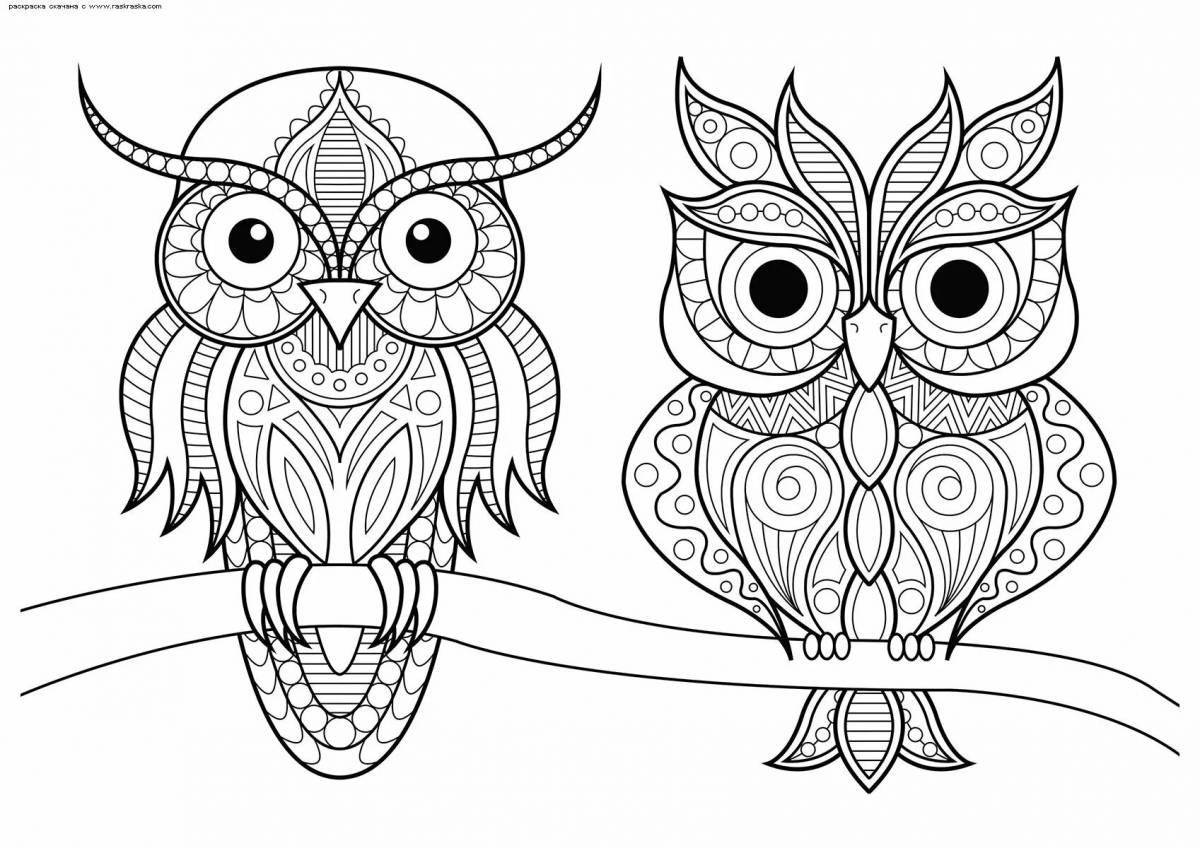 Playful anti-stress coloring book