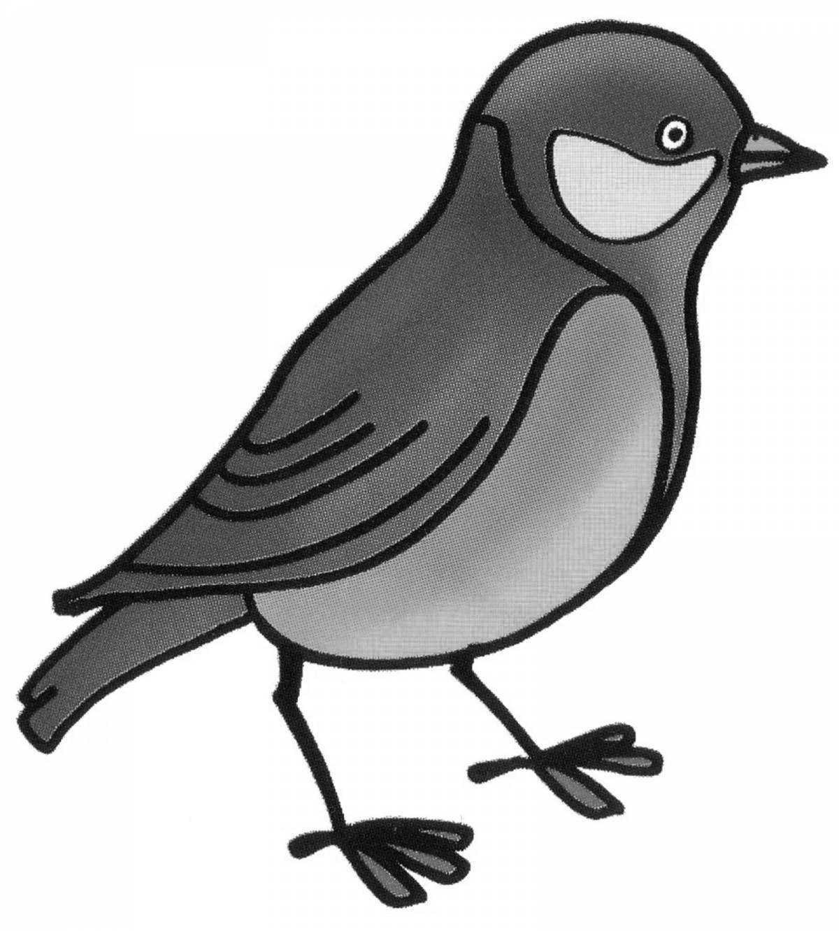 Deeply colored coloring page tit