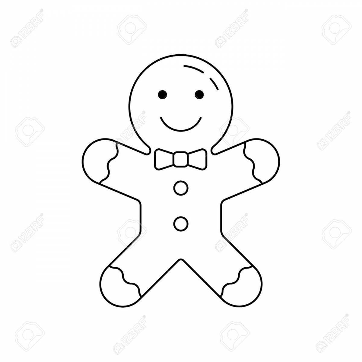 Gingerbread Instructions Coloring Page