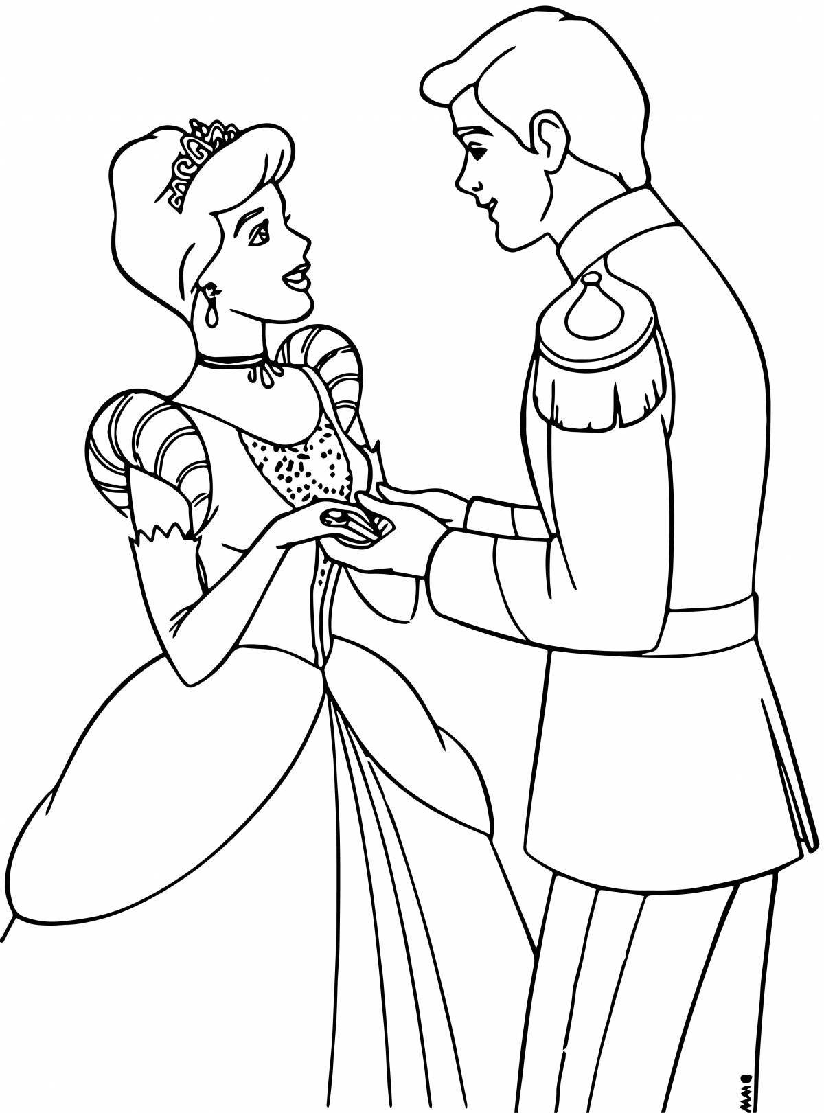 Prince Charming coloring book