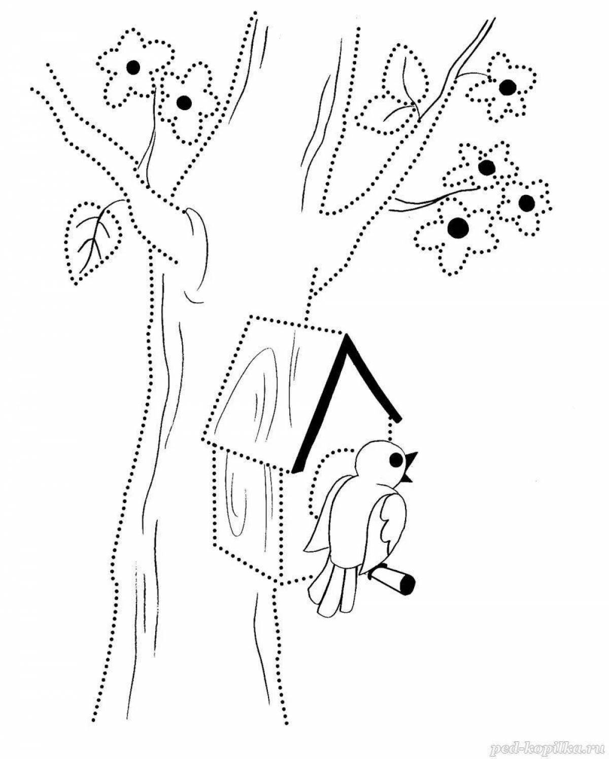 Playful spring creative coloring