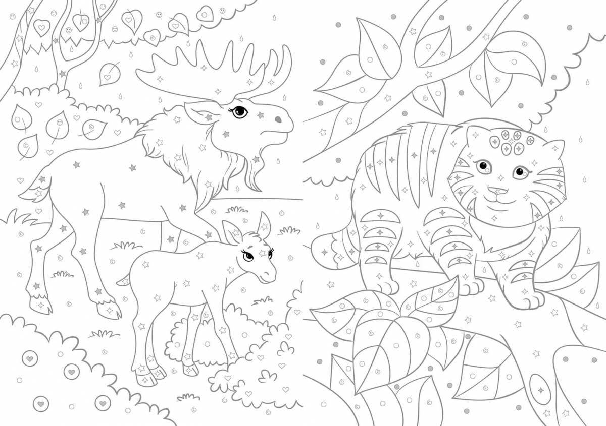 Fun coloring wild by numbers