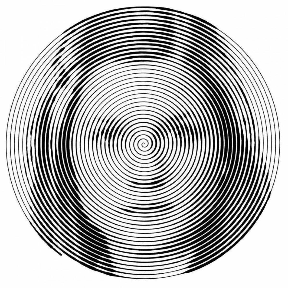 Gorgeous betty spiral create coloring page