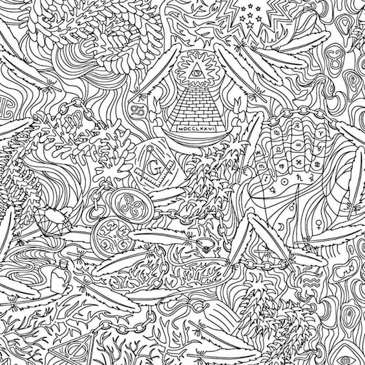 Generous coloring black and white complex