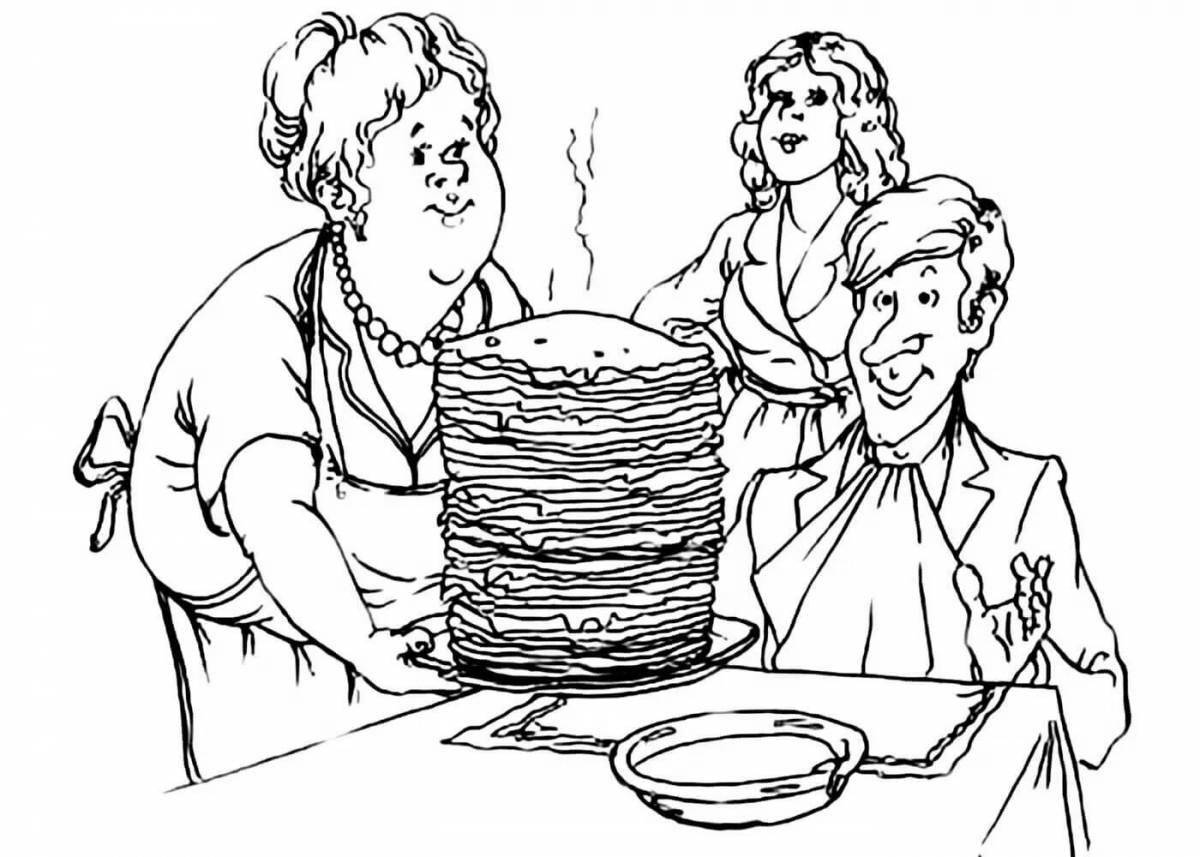Shrovetide 2 coloring pages