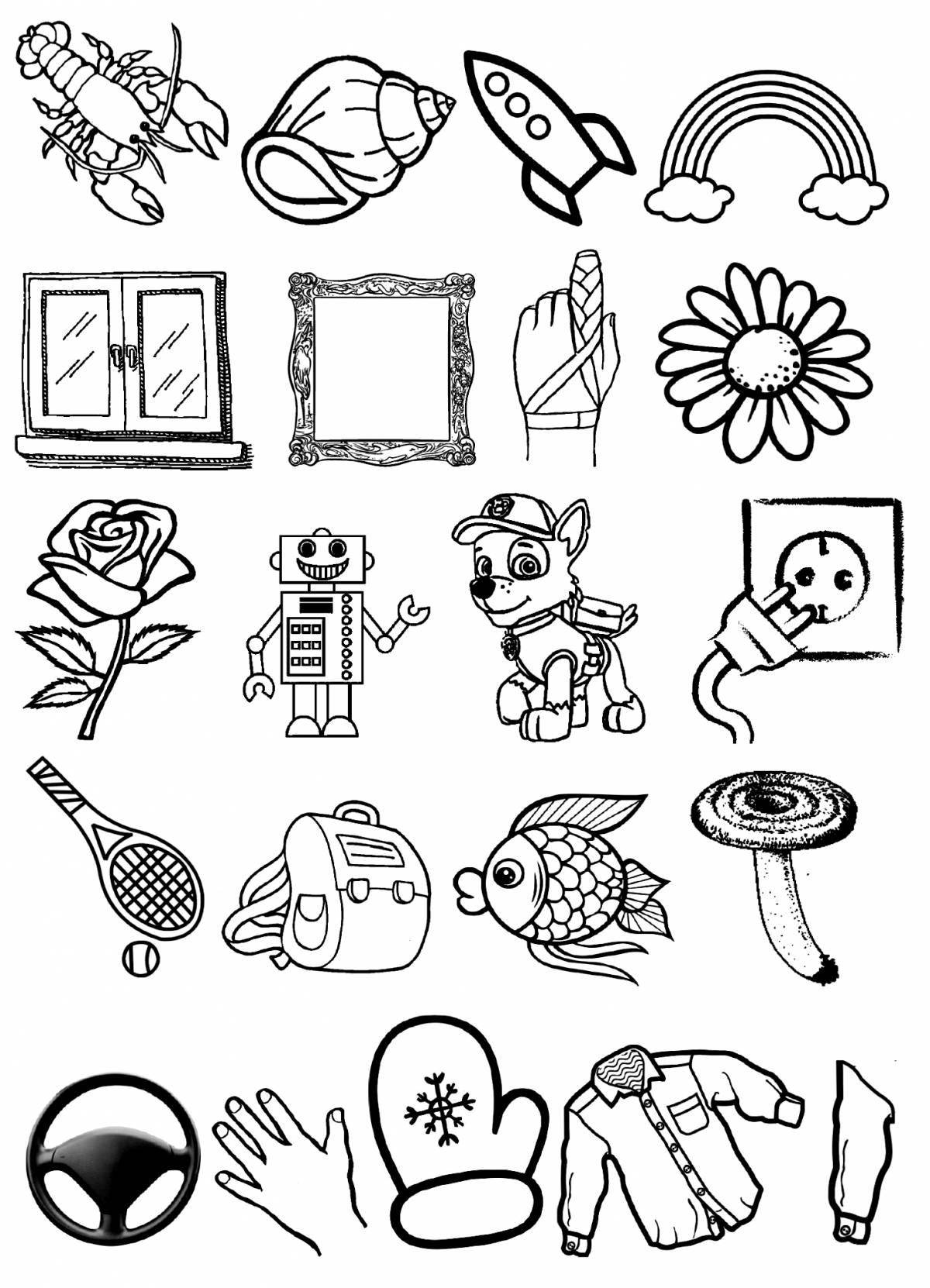 Innovative speech therapy coloring page sound p