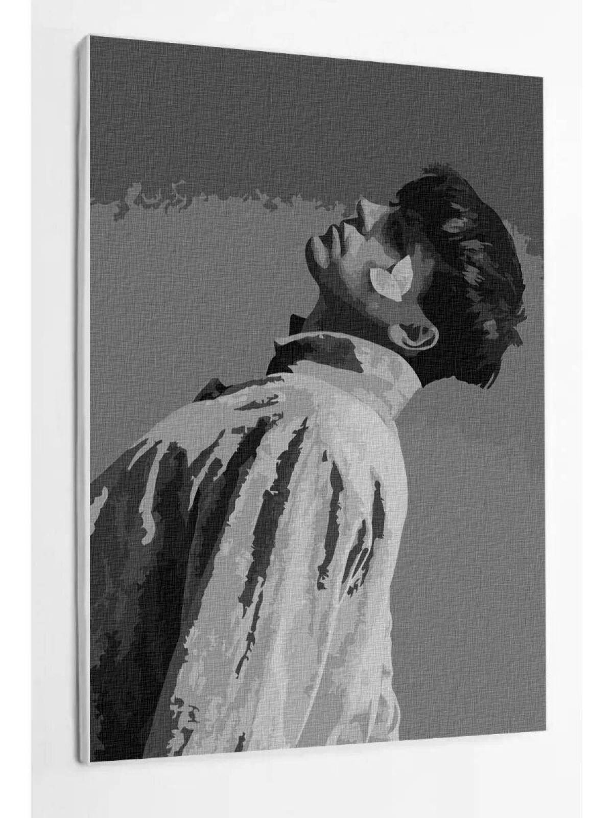 Photo Creative coloring improvisation by numbers