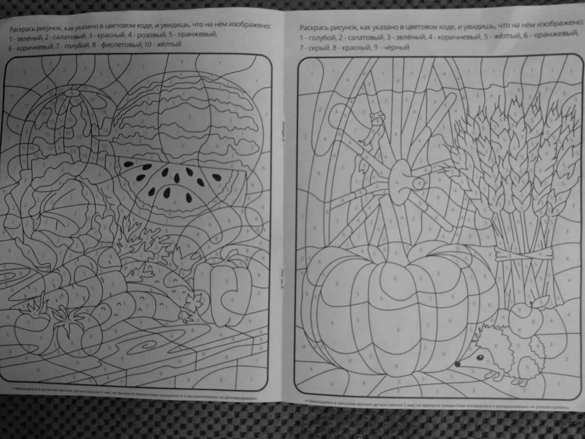 Photo Color by number improvisation