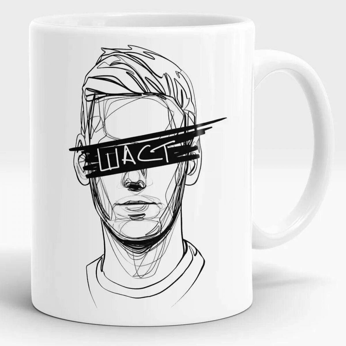 Photo Color-frenzy coloring page improvisation by numbers