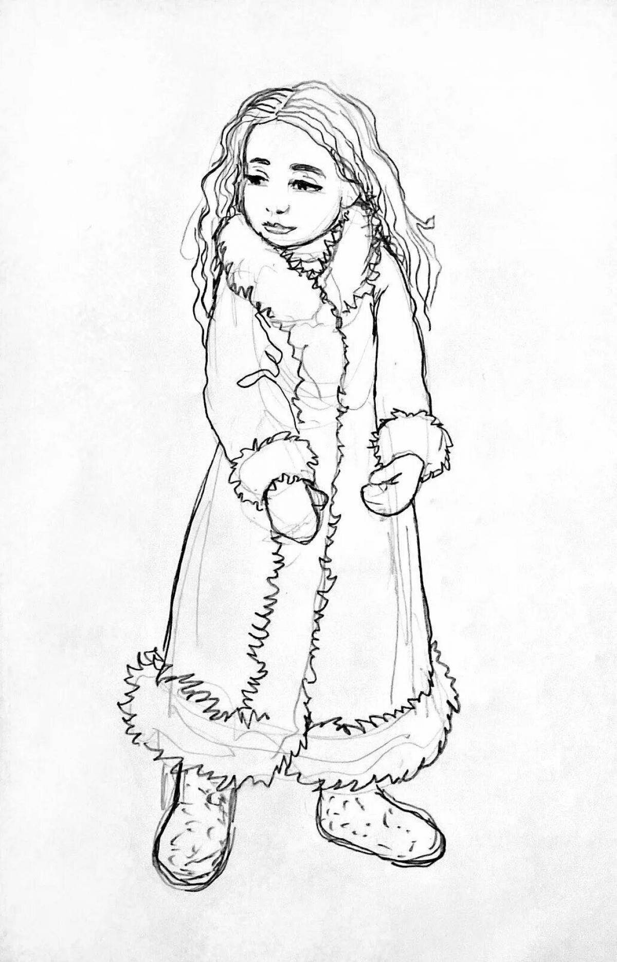 Girl in fur coat #1