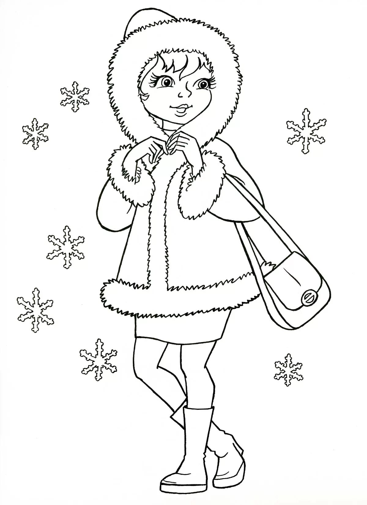 Girl in fur coat #6