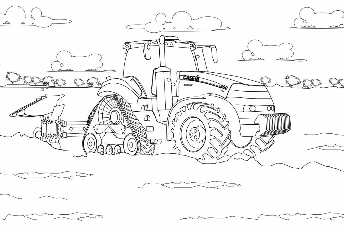 Tractor with plow #18