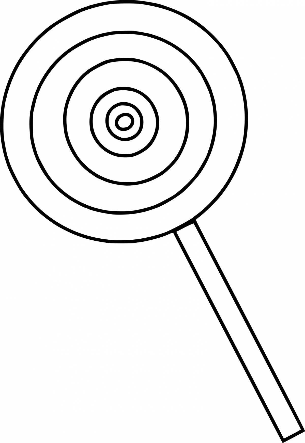 Sweet lollipop coloring page