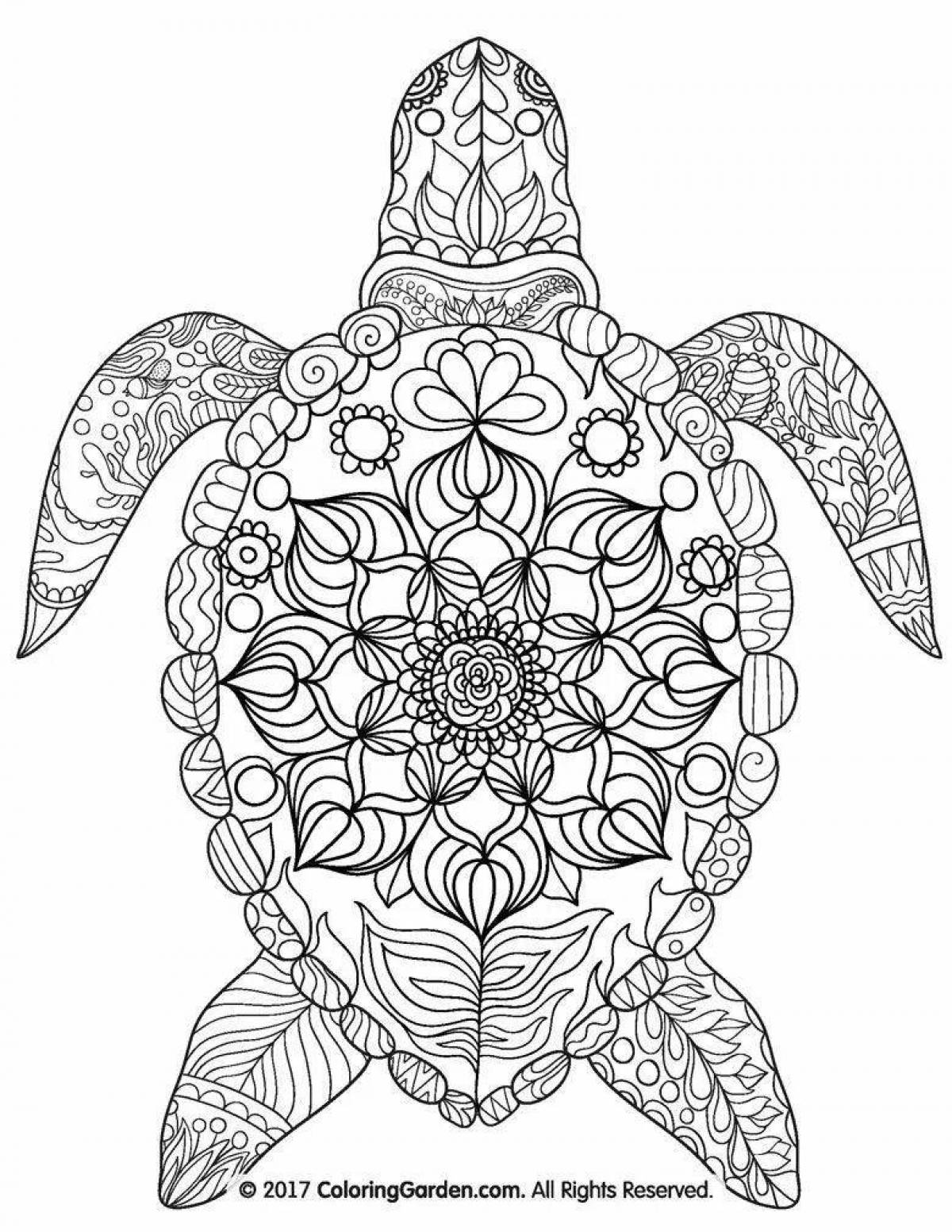 Refreshing relax living patterns coloring page