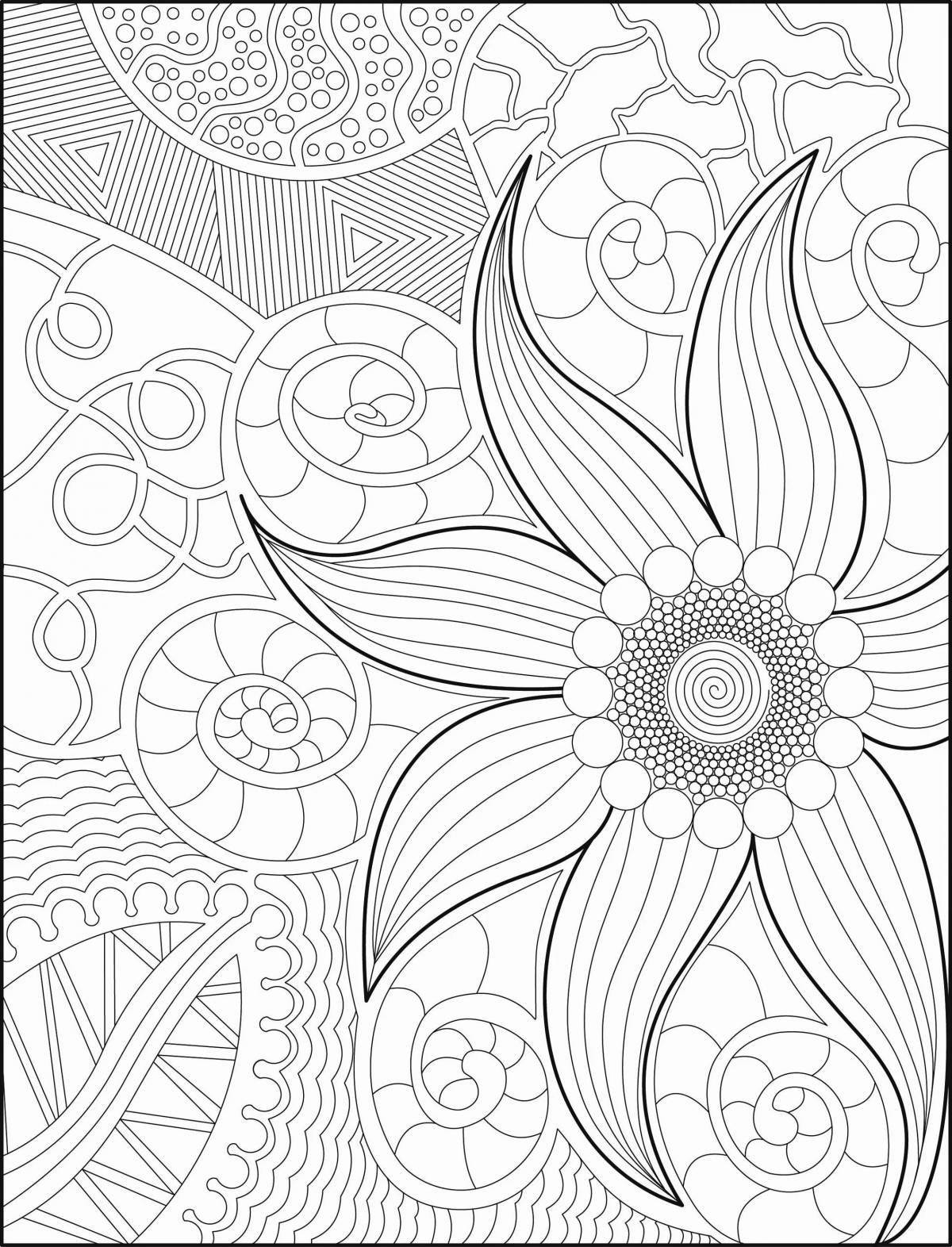 Bright coloring relax living patterns