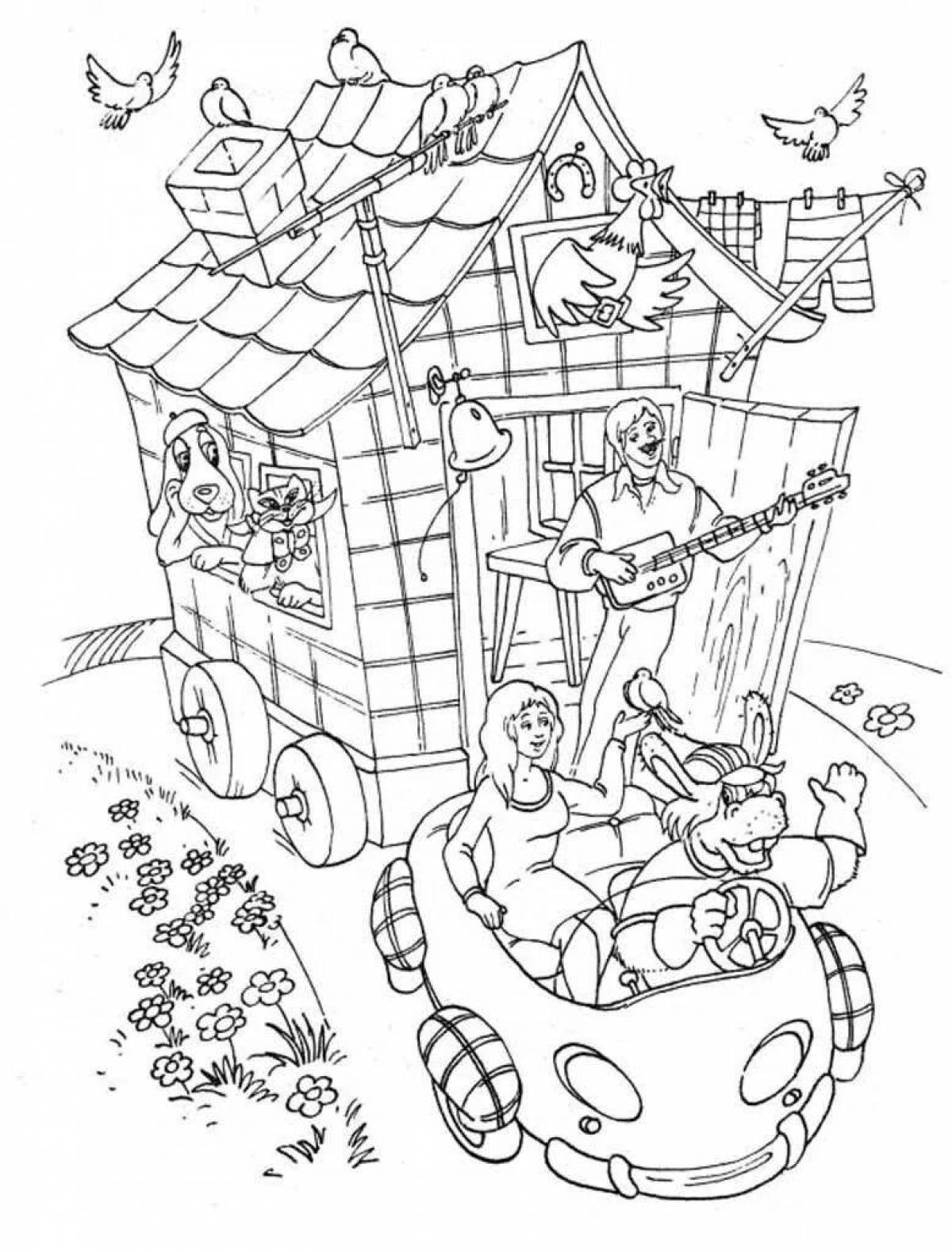 Colorful Bremen bandit musicians