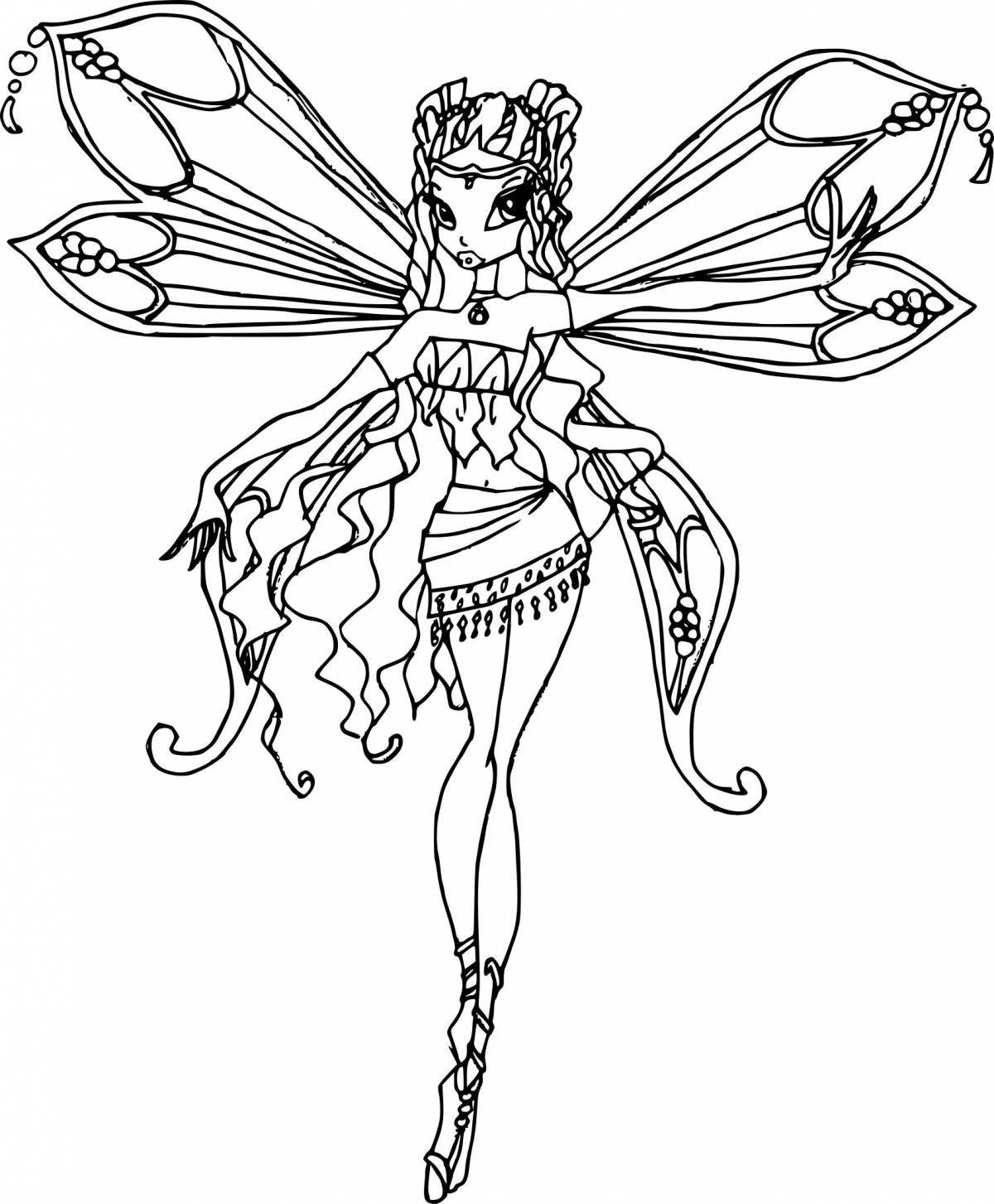 Exciting winx bloom enchantix coloring book