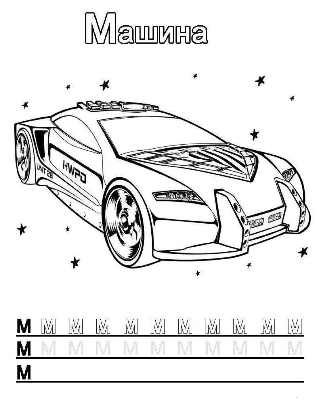 Скачать и распечатать раскраски русские машины