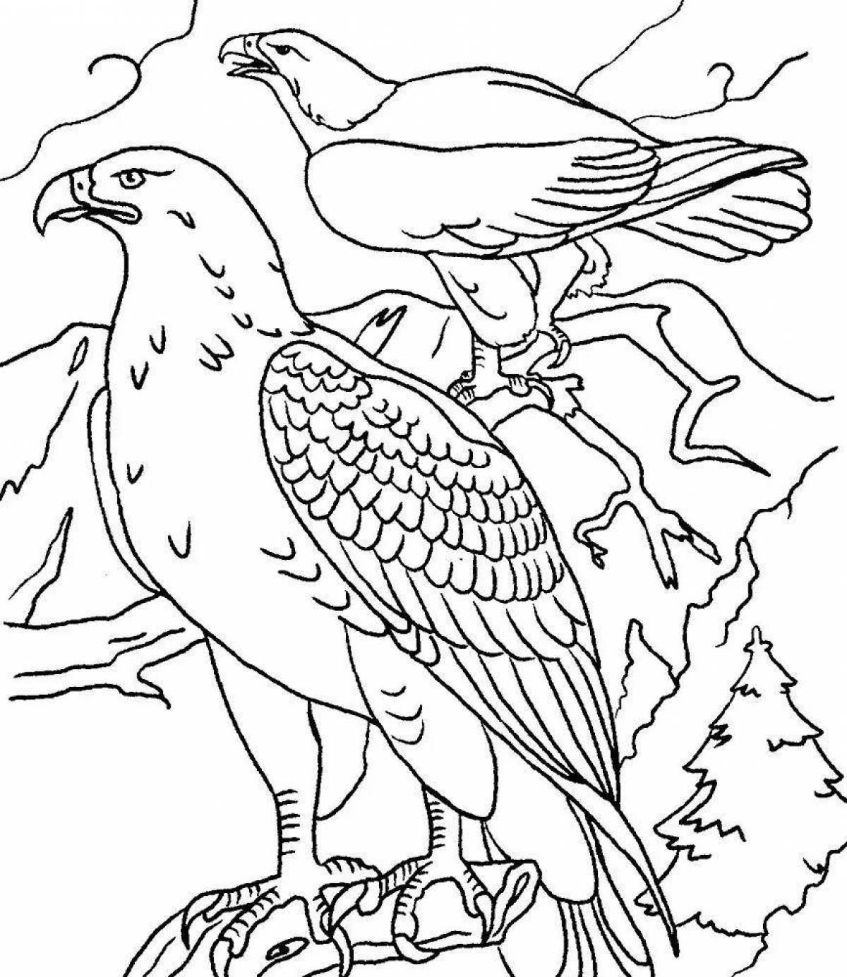 Cute animal and bird coloring pages